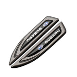 2pcs Subaru STI Metal Car Fender Side Stickers Badge Decals