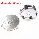4pcs/set 60mm Subaru STI Car Wheel Center Hub Caps Hub Covers