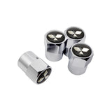 4pcs/set Mitsubishi Ralliart Car Air Valve Stem Cap Auto Tyre Valve Covers