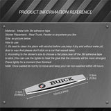 2pcs Buick Metal Car Fender Side Badge Decal Rear Emblem Sticker