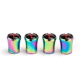 4pcs/set Tesla Logo Car Air Valve Stem Caps Auto Tyre Valve Covers