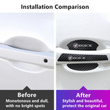Buick Carbon Fiber Car Door Bowl Handle Anti-collision Protective Stickers Scratches Film