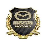 Mazda Metal Carbon Fiber Car Rear Sticker Shield Trunk Emblem Badge Decal
