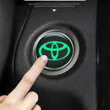 Toyota Luminous Car Engine One-click Start Stop Button Cover Sticker