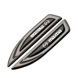 2pcs Mazda Metal Car Side Fender Emblem Sticker Decal