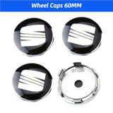 4pcs/set 56mm 60mm 63mm SEAT ABS Car Wheel Hub Center Caps Covers