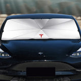 Tesla Car Front Windshield Sunshade Umbrella Sun Shade Cloth Cover