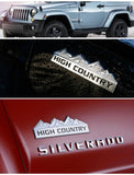 Dodge Mountain High Country Logo Metal Car Rear Sticker Auto Front Grille Emblem Badge