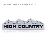 Dodge Mountain High Country Logo Metal Car Rear Sticker Auto Front Grille Emblem Badge