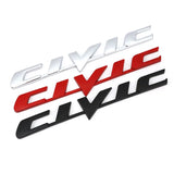 3D Metal Car Emblem Badge Sticker for Civic Logo Rear Tail Trunk Letter Stickers Decals Auto Accessories Car Styling