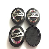 4pcs/set 54mm 58mm 60mm Nissan ABS Car Wheel Hub Center Caps Covers