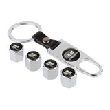 4pcs/set Honda Mugen Logo Car Air Valve Stem Cap Auto Tyre Valve Covers with Keychain