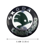 4pcs/set 56mm Skoda VRS Car Wheel Center Hub Sticker Decal