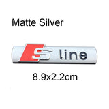Audi Sline Logo Metal Car Sticker Emblem Badge Decal