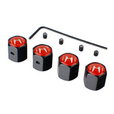 4pcs/set Honda Mugen Typer Anti-Theft Car Air Valve Stem Cap Auto Tyre Valve Covers