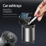 MG Metal Car Ash Tray Auto Ashtray Cigarette Holder Box with LED Light