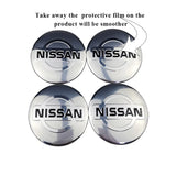 4pcs/set 56mm Nissan Nismo GTR Car Wheel Center Hub Sticker Decal