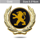 Peugeot Metal Car Rear Sticker Auto Window Emblem Badge Decal