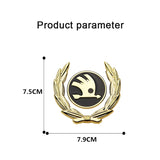 Skoda Metal Car Rear Sticker Auto Window Emblem Badge Decal