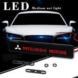 Mitsubishi Ralliart Logo Car Front Hood Grille LED Light