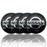 4pcs/set 56mm Nissan Nismo GTR Car Wheel Center Hub Sticker Decal