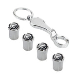 4pcs/set Volkswagen VW Logo Car Air Valve Stem Caps Auto Tyre Valve Covers with Wrench