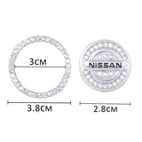 Nissan Diamond Car Engine One-click Start Stop Button Cover Sticker