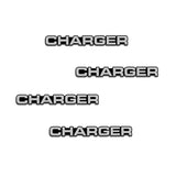 4pcs/set Dodge Durango Journey Ram Challenger Charger Metal Car Stereo Sticker Auto Audio Emblem Decal