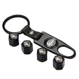 4pcs/set Nissan Nismo GTR Z Car Air Valve Stem Cap Auto Tyre Valve Covers with Keychain
