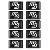 10pcs Mazda MS Epoxy Car Armrest Button Sticker