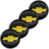 4pcs/set 56mm Chevrolet Car Wheel Center Hub Sticker Decal