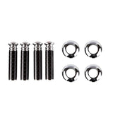 4pcs/set Buick Logo Carbon Fiber Car Door Bolt Lock Pins Gate Lock Screws