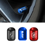 4pcs/set Cadillac Car Air Valve Stem Cap Anti Dirty Tyre Valve Covers