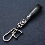 Hyundai PU Leather Car Keyring Keychain