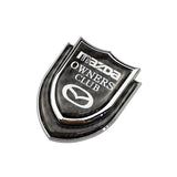 Mazda Shield Carbon Fiber Car Rear Sticker Window Emblem Badge Decal