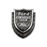 Ford Shield Carbon Fiber Car Rear Sticker Window Emblem Badge Decal