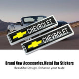 2pcs/set Chevrolet Logo Metal Car Side Sticker Auto Emblem Badge