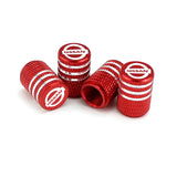 4pcs/set Nissan Metal Car Wheel Tire Valve Stem Caps Covers