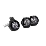 4pcs/set Dodge Logo Stainless Steel Car License Plate Bolts