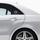 2PCS Peugeot Metal Car Rear Sticker Shield Trunk Emblem Badge Decal