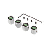 4pcs/set Land Rover Range Rover Anti-Theft Car Air Valve Stem Cap Auto Tyre Valve Covers