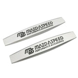 2pcs Mazda Metal Car Fender Side Badge Decal Rear Emblem Sticker