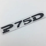 Tesla P75D P85D P90D P100D Letter Metal Car Rear Sticker Decal Emblem Badge