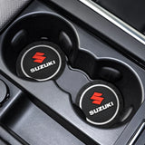 2pcs/set Suzuki PVC Car Water Coaster Cup Mat