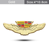 Cadillac Metal Wings Car Rear Sticker Auto Window Emblem Badge Decal