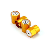 4pcs/set Tesla Car Air Valve Stem Cap Auto Tyre Valve Covers