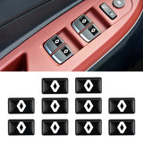 10pcs Renault Epoxy Car Armrest Button Sticker