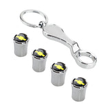 4pcs/set Chevrolet Corvette Logo Car Air Valve Stem Caps Auto Tyre Valve Covers