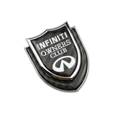 Infiniti Shield Carbon Fiber Car Rear Sticker Window Emblem Badge Decal