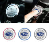 Subaru Diamond Car Engine One-click Start Stop Button Cover Sticker